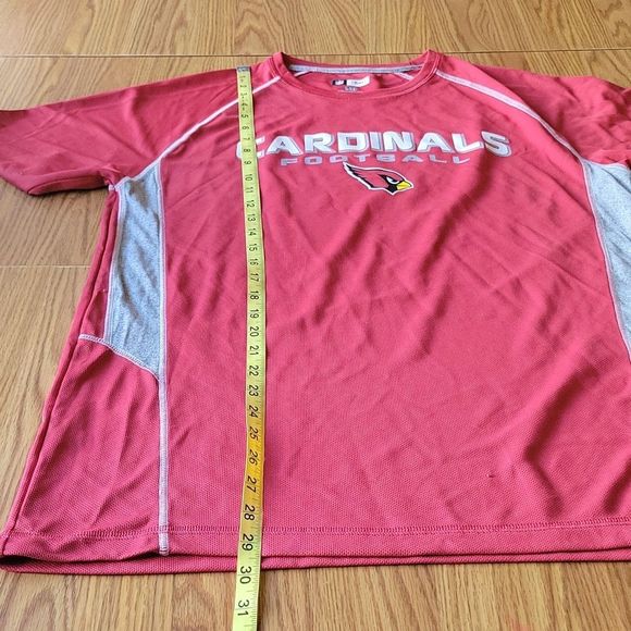 NFL tees cardinals  football size large color red gray - Picture 10 of 11